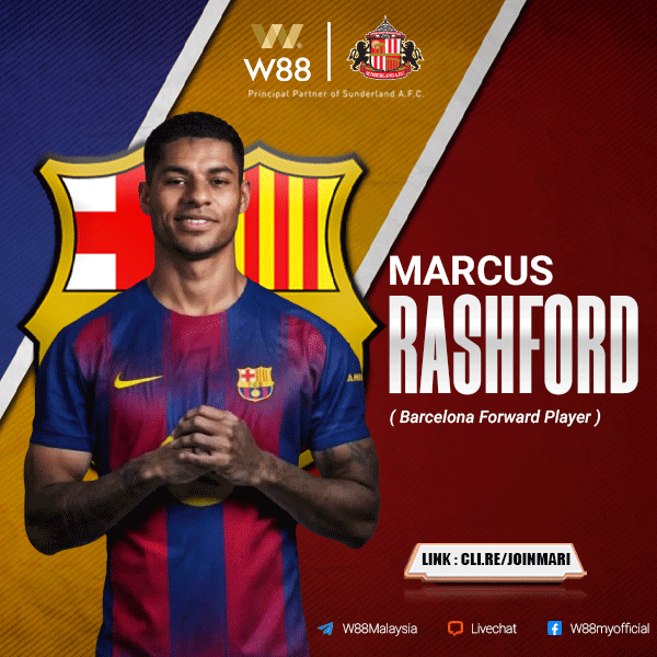 W88-Malaysia-Marcus-Rashford-Join-Barcelona-New-Season-2025-2026
