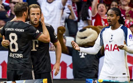 Bayern-vs-Tottenham-Harry-Kane-Scoring-Goal-To-Former-Club