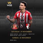 W88-Malaysia-Sunderland-vs-Bournemouth-English-Premier-League-Match-Fixtures