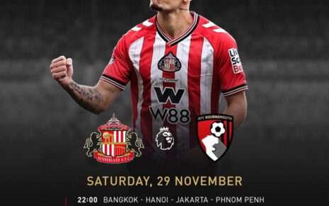 W88-Malaysia-Sunderland-vs-Bournemouth-English-Premier-League-Match-Fixtures